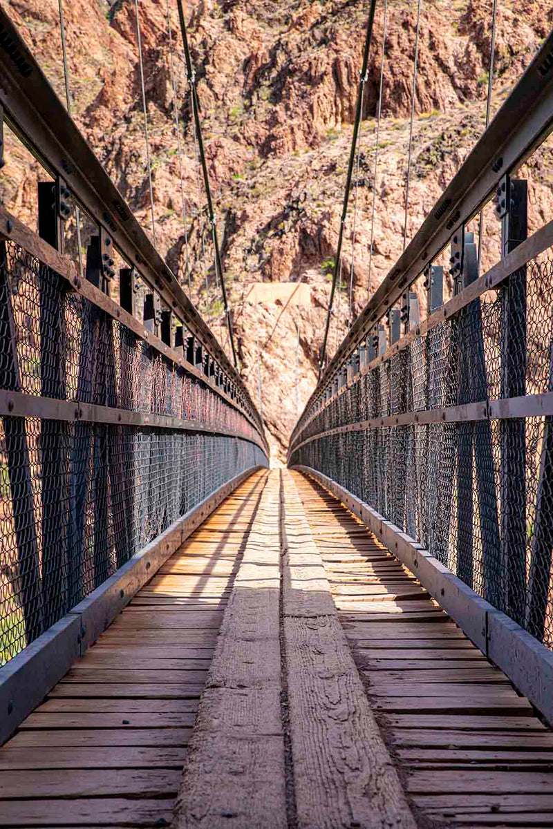 Black Suspension Bridge